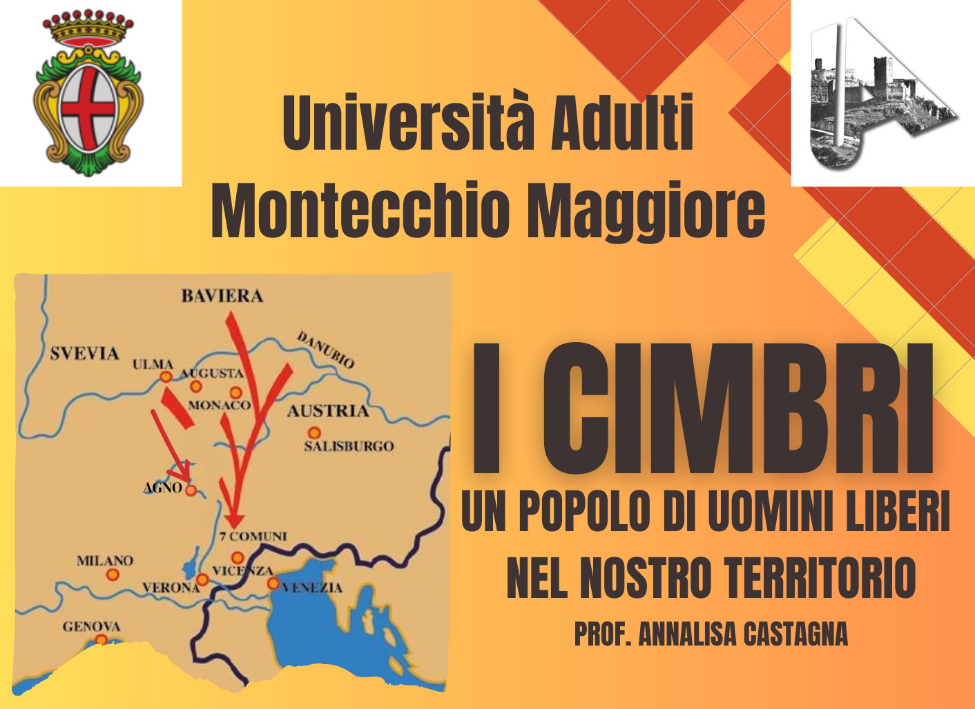 Nuovo anno accademico per l'Università Adulti/Anziani - Alle 15 di lunedì 28 ottobre lezione aperta al pubblico sui Cimbri