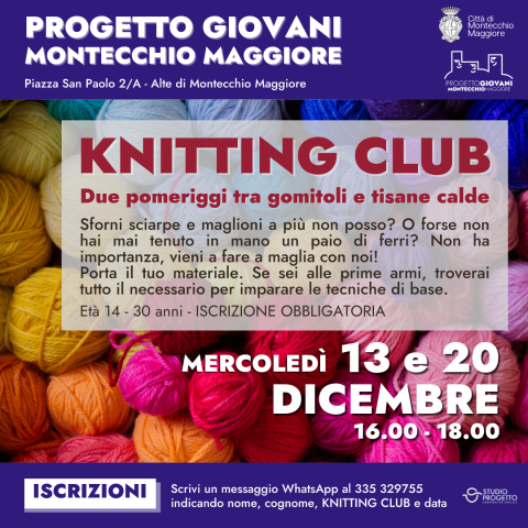 KNITTING CLUB a Progetto Giovani 
