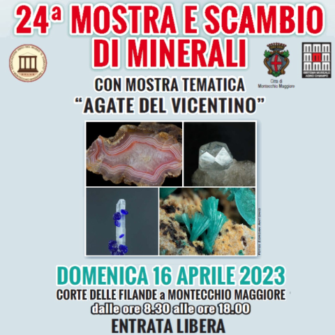 Torna la mostra di minerali domenica 16 aprile in sala Civica Corte delle Filande