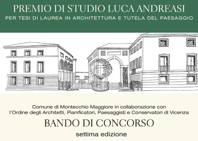 Premio di Studio Andreasi, i vincitori venerdì 28 ottobre in villa Cordellina 