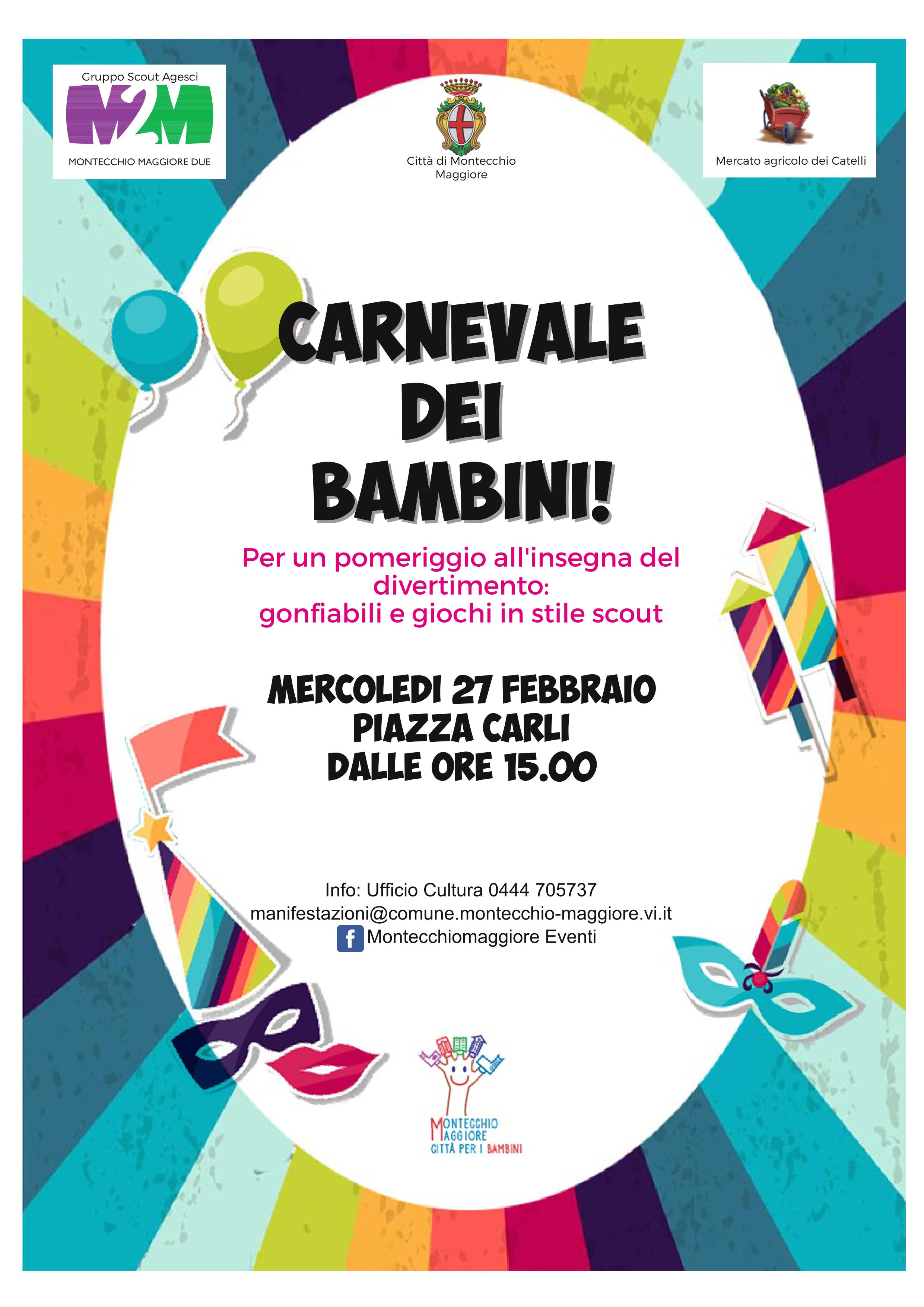 Carnevale dei bambini in Piazza Carli 